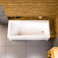 Badewanne mit Isolierung Linda 150x75 cm Thermobadewanne ecoThermoPro Acrylwanne Rechteck + Siphon Viega (id: 1917)