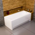 Badewanne mit Isolierung Linda 150x75 cm Thermobadewanne ecoThermoPro Acrylwanne Rechteck + Siphon Viega (id: 1917)