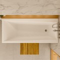 Badewanne mit Isolierung Linda 170x75 cm Thermobadewanne ecoThermoPro Acrylwanne Rechteck + Siphon Viega (id: 1927)