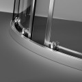 Duschkabine Zarya 90x90 x190 cm R55 Viertelkreis Echtglas Dusche Glaswand (id: 1961)