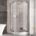 Duschkabine Zarya 90x90 x190 cm R55 Viertelkreis Echtglas Dusche Glaswand (id: 1961)