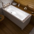Badewanne Tami 140x70 cm mit LED Beleuchtung Unterwasserbeleuchtung Rechteck (id: 1972)