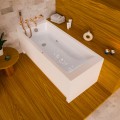 Badewanne Tami 140x70 cm mit LED Beleuchtung Unterwasserbeleuchtung Rechteck (id: 1972)