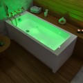 Badewanne Tami 140x70 cm mit LED Beleuchtung Unterwasserbeleuchtung Rechteck (id: 1972)