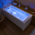 Badewanne Tami 140x70 cm mit LED Beleuchtung Unterwasserbeleuchtung Rechteck (id: 1972)
