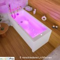 Badewanne Tami 140x70 cm mit LED Beleuchtung Unterwasserbeleuchtung Rechteck (id: 1972)