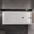 Badewanne Tami 140x70 cm Styropor optional Fliesen Holz Muster Acrylwanne Rechteck (id: 1977)