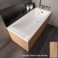 Badewanne Tami 170x70 cm Styropor optional Fliesen Holz Muster Acrylwanne Rechteck (id: 1980)