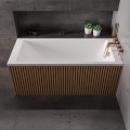 Badewanne Tami 170x70 cm Styropor optional Fliesen Holz Muster Acrylwanne Rechteck (id: 1980)