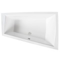 Badewanne 180x125 cm rechts Intima Duo schwarze Schürze Eckbadewanne Bambusablage 2 x Kopfkissen Eckbadewanne (id: 1986)