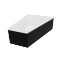 Badewanne 180x125 cm rechts Intima Duo schwarze Schürze Eckbadewanne Bambusablage 2 x Kopfkissen Eckbadewanne (id: 1986)