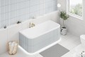 Vorwand Badewanne Acrylwanne 180x85 cm Arana + Ablaufgarnitur (id: 1990)