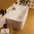 Vorwand Badewanne Acrylwanne 180x85 cm Arana + Ablaufgarnitur (id: 1990) ohne Verkleidung