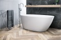 freistehende Badewanne 160x75 cm Olia Acrylwanne Standbadewanne (id: 1996)