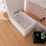 Badewanne Acrylwanne 100x70 cm Marella + Ablauf Viega