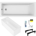 Badewanne Acrylwanne 150x70 cm Marella + Ablauf Viega (id: 2012)