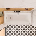 Badewanne 150x70 cm Marella Slim niedriger Rand+ Ablauf Viega (id: 2028)