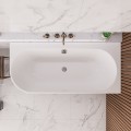 Badewanne Eckwanne 170x75 cm Oceana Side rechts für Zwei + Ablauf Viega (id: 2033)