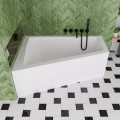 Badewanne Eckbadewanne 180 x 130 cm Sfera Maxi links für zwei Personen (id: 2034)