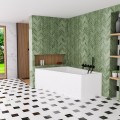 Badewanne Eckbadewanne 180 x 130 cm Sfera Maxi links für zwei Personen (id: 2034)