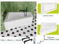 Badewanne Eckbadewanne 180 x 130 cm Sfera Maxi links für zwei Personen (id: 2034)