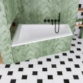 Badewanne Eckbadewanne 180 x 130 cm Sfera Maxi links für zwei Personen (id: 2034)