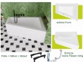 Badewanne Eckbadewanne 180 x 130 cm Sfera Maxi rechts für zwei Personen (id: 2035)