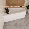 Badewanne Eckbadewanne 180 x 130 cm Sfera Maxi links für zwei Personen + schwarze Kopfkissen (id: 2036)