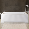 Badewanne Rechteck Modern 140x70 cm geriffelte Schürze Acrylwanne (id: 2053)