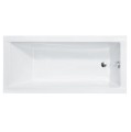 Badewanne Rechteck Modern 160x70 cm geriffelte Schürze Acrylwanne (id: 2055)
