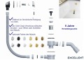 freistehende Badewanne 175x75 cm links Vigoo Eckbadewanne Wandbadewanne optionale Farbe des Siphons (id: 2059)