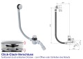 freistehende Badewanne 175x75 cm links Vigoo Eckbadewanne Wandbadewanne optionale Farbe des Siphons (id: 2059)