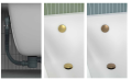 freistehende Badewanne 165x75 cm rechts Vigoo Eckbadewanne Wandbadewanne optionale Farbe des Siphons (id: 2061)