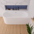freistehende Badewanne 180x80 cm rechts Vigoo Eckbadewanne Wandbadewanne optionale Farbe des Siphons (id: 2063)