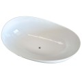 freistehende Badewanne 160x92 cm Siya Standbadewanne Mineralguss (id: 2064)