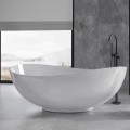 freistehende Badewanne 160x92 cm Siya Standbadewanne Mineralguss (id: 2064)