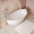 freistehende Badewanne 160x92 cm Siya Standbadewanne Mineralguss (id: 2064)