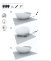 freistehende Badewanne 160x92 cm Siya Standbadewanne Mineralguss (id: 2064)