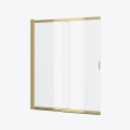Badewannenabtrennung Glasabtrennung 110x140 cm Schiebetür Duschabtrennung Liner Gold (id: 2067)