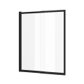 Badewannenabtrennung Glasabtrennung 110x140 cm Schiebetür Duschabtrennung Liner schwarz (id: 2068)
