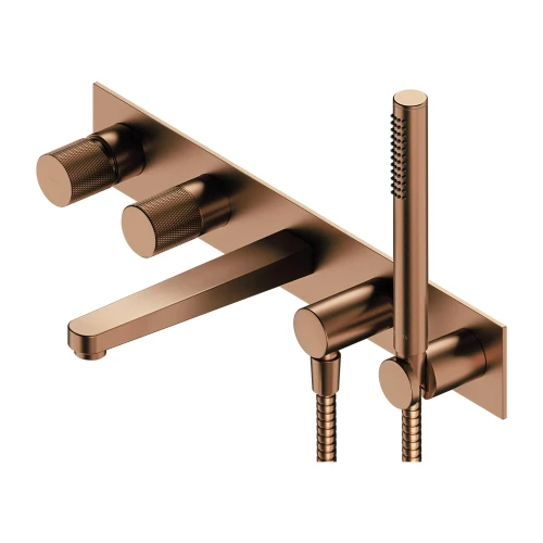 Badewannenarmatur für Badewanne Kupfer Wandarmatur Unterputz Contour (id: 2069)