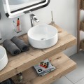 Aufsatzwaschbecken Waschbecken rund 36 cm Waschtisch Aufsatzwaschtisch Ovia (id: 2072)