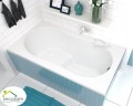 Badewanne mit Sitz Rechteck Wivea 120x75 cm