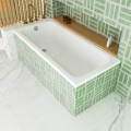 Badewanne Acrylwanne 170x70 cm Basic + Ablauf Viega (id: 2090)