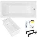 Badewanne Acrylwanne 170x70 cm Basic + Ablauf Viega (id: 2090)