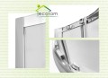 Duschkabine Viereck Dusche Struktur Glas 80x80 x 165 cm Modern (id: 2092)
