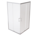 Duschkabine Viereck Dusche Struktur Glas 80x80 x 165 cm Modern (id: 2092)