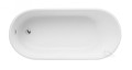 Freistehende Standbadewanne Badewanne Acryl 170 x 80 cm Ab- und Überlauf Click Clack Melody