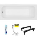Badewanne Acrylwanne 150x70 cm Pola + Ablauf Viega (id: 2098) ohne Verkleidung