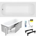 Badewanne Acrylwanne 150x70 cm Pola + Ablauf Viega (id: 2098) Styroporverkleidung